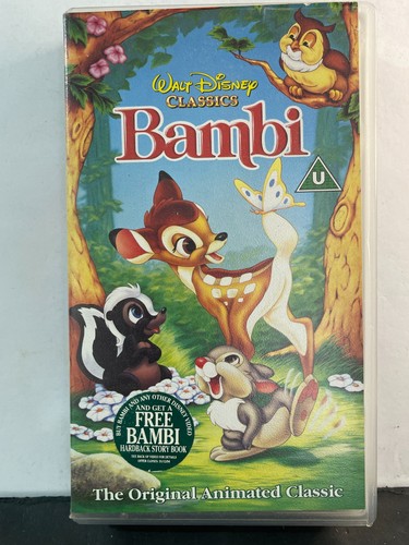 Bambi 1994 vhs walt disney - bambi,