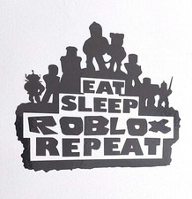 EAT SLEEP ROBLOX REPEAT - DIE CUT VINYL DECAL GAMER DECOR STICKER KIDS CHILDREN