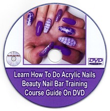Learn How To Do Acrylic Nails Beauty Nail Bar Training Course Guide On DVD