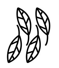 Skeleton Leaves Leaf Wall Art Vinyl Decal Stickers Home Decor