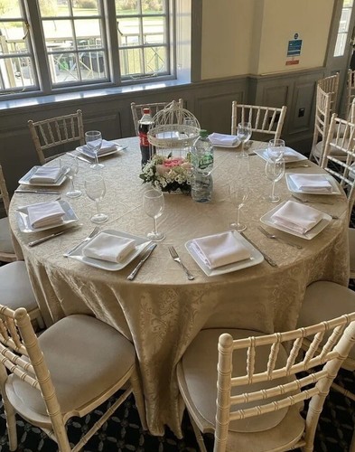 40x 6ft champagne round table - 40x,