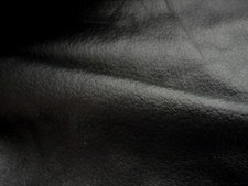 Jet Black smooth supple leather 1.2mm 5" x 10" BK184