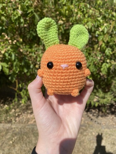 Carrot crochet bunny plushie - carrot,