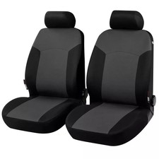 Front Car Seat Covers Black &