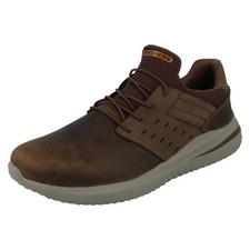 Mens Skechers Leather Slip On