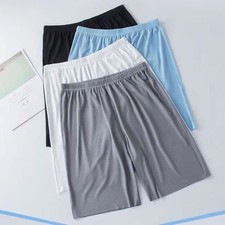 Men's Knee Length Ice Silk