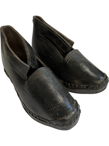 Vintage black leather child - vintage,
