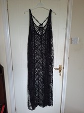 Bn M & S Black Beach Cover Up