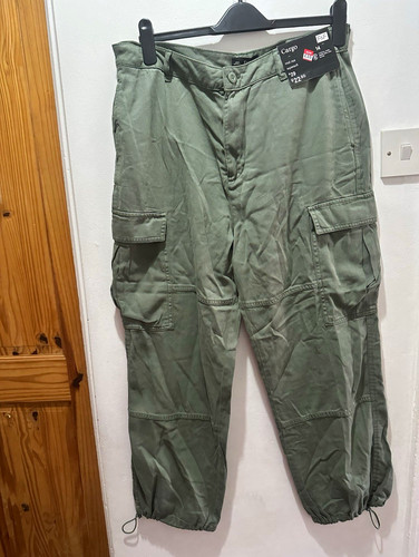 Green cargo trousers size - cargo,