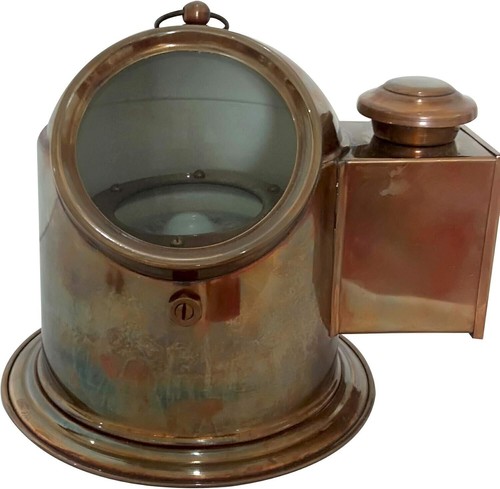 Antique replica brass binnacle - antique,