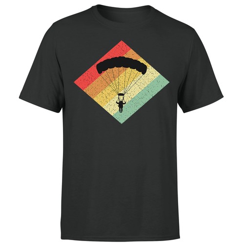 Retro vintage 80s skydiving - vintage,