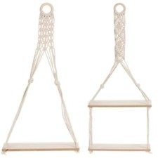 Wooden Floating Hanging Shelf