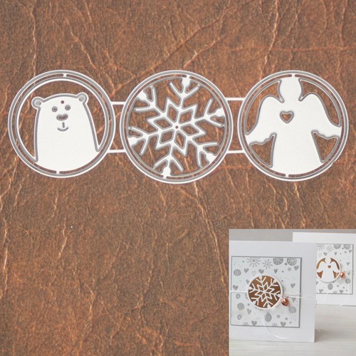 Winter circular cutout cutting - cutout,
