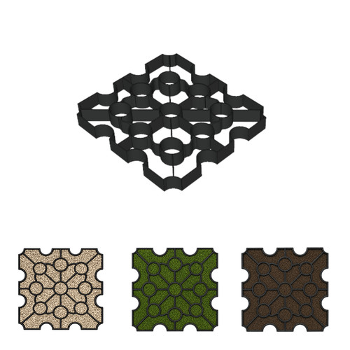 Yuzet driveway grid - grid, gravel