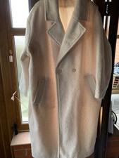 Womens Cream Maxi Coat