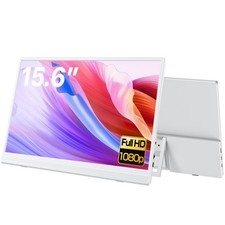 15.6" Portable Monitor 1080P FHD Extended Screen HDR Type C Display w/Kickstand