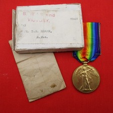 WW1 Boxed Victory Medal &
