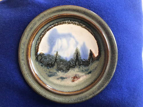 Studio pottery plate - studio,