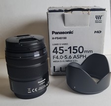 Panasonic Lumix 45-150mm Lens F/4.0-5.6 G Vario Mega O.I.S. H-FS45150