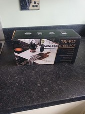 Sauce Pan and Pot with Lid, Tri-Ply Stainless Steel Saucepan