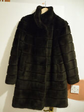 Hobbs London Ros faux fur coat chocolate brown womens size XS 8 BNWOT RRP £219