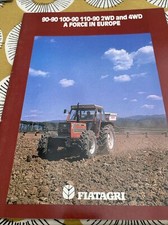 Fiat 90-90,100/90,110/90 Tractor Range Vintage 20 Page Quality Brochure
