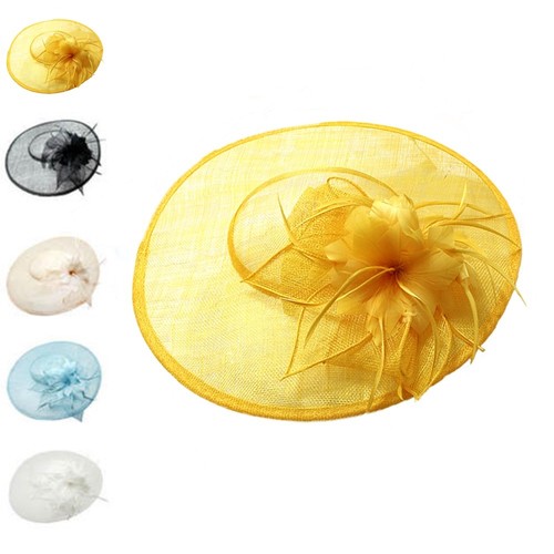 Ladies headband flower feather - headband,