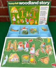 Vintage Fuzzy Felt Woodland