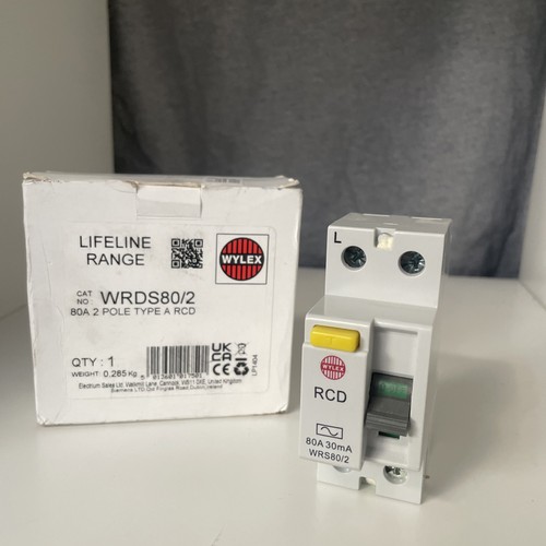 Wylex 80a 240v - 30ma, pole