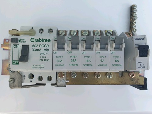 Crabtree mcb rcd - job, lot