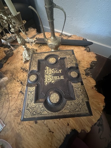 1879 family holy bible - family,