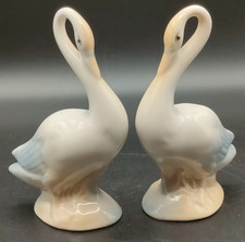 Pair of 11cm Vintage Porcelanas Miquel Requena Goose Figurines – Spain
