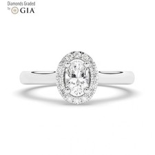 Oval Diamond Engagement Ring