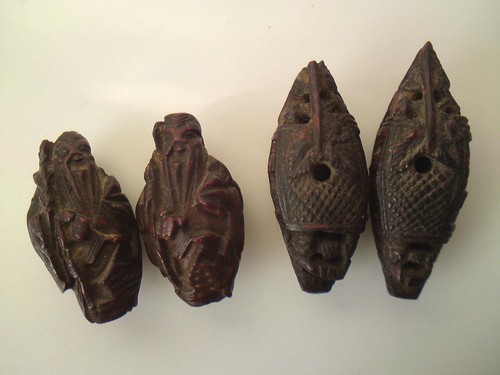 Set chinese old carved - set, of