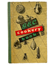 GEC Cookery Book vintage 1950s  recipes for mutton, singing hinny, tishan lap