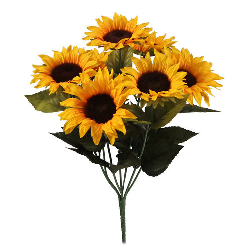Artificial sunflower bush with - artificial,