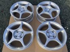 15" MAZDA MX5 Mk1 Mk2 NB 4x100 ENKEI EUNOS ALLOYS WHEELS REFURBISHED SILVER x4