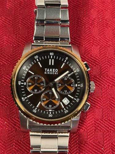 Takeo kikuchi chronograph - takeo,