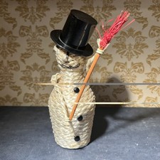 Vintage rynbende snowman - snowman, black