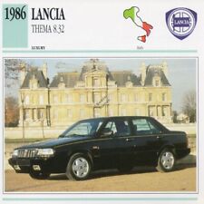 1986 LANCIA THEMA 8.32 Classic Car Photograph / Information Maxi Card