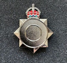 Blank Cap Badge Kings Crown