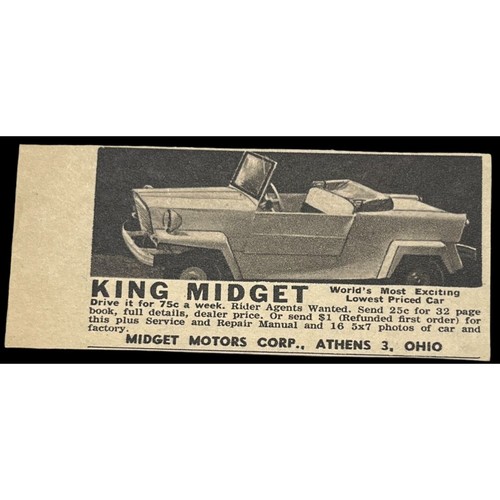 King midget motors vintage - midget,