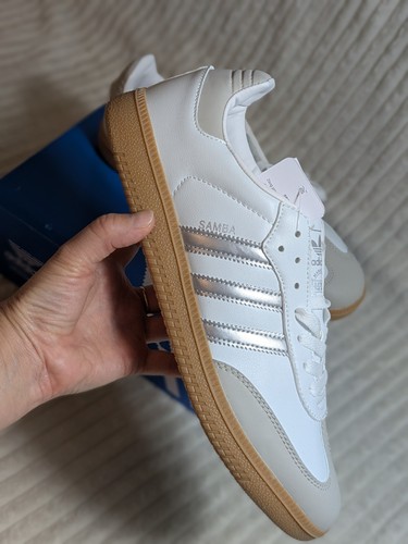Adidas samba white silver - adidas, og