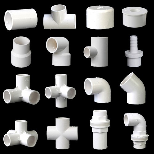 White pvc connector water - white,