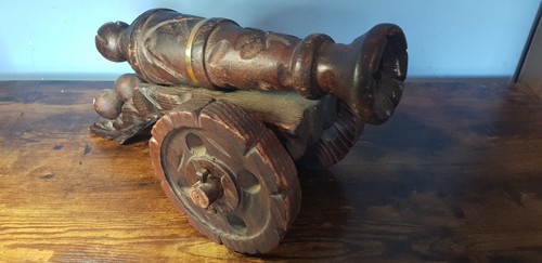 Large wooden cannon - large,