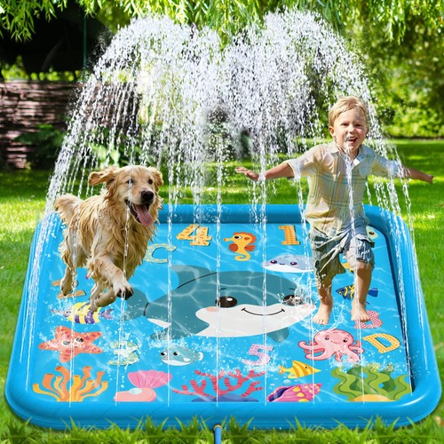 170cm square splash - square, water