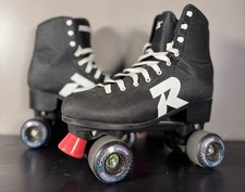 Roces Quad Roller Skates Black High-Top Size UK 9.5 