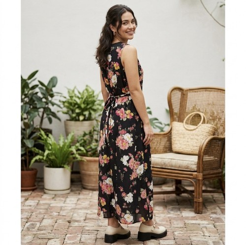 Vtg 90s sweet floral maxi - vtg,
