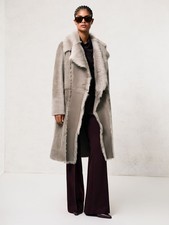 Reiss Womens Leather Longline