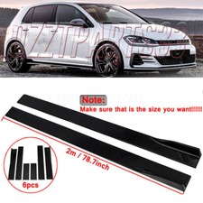 78.7'' Black Side Skirt